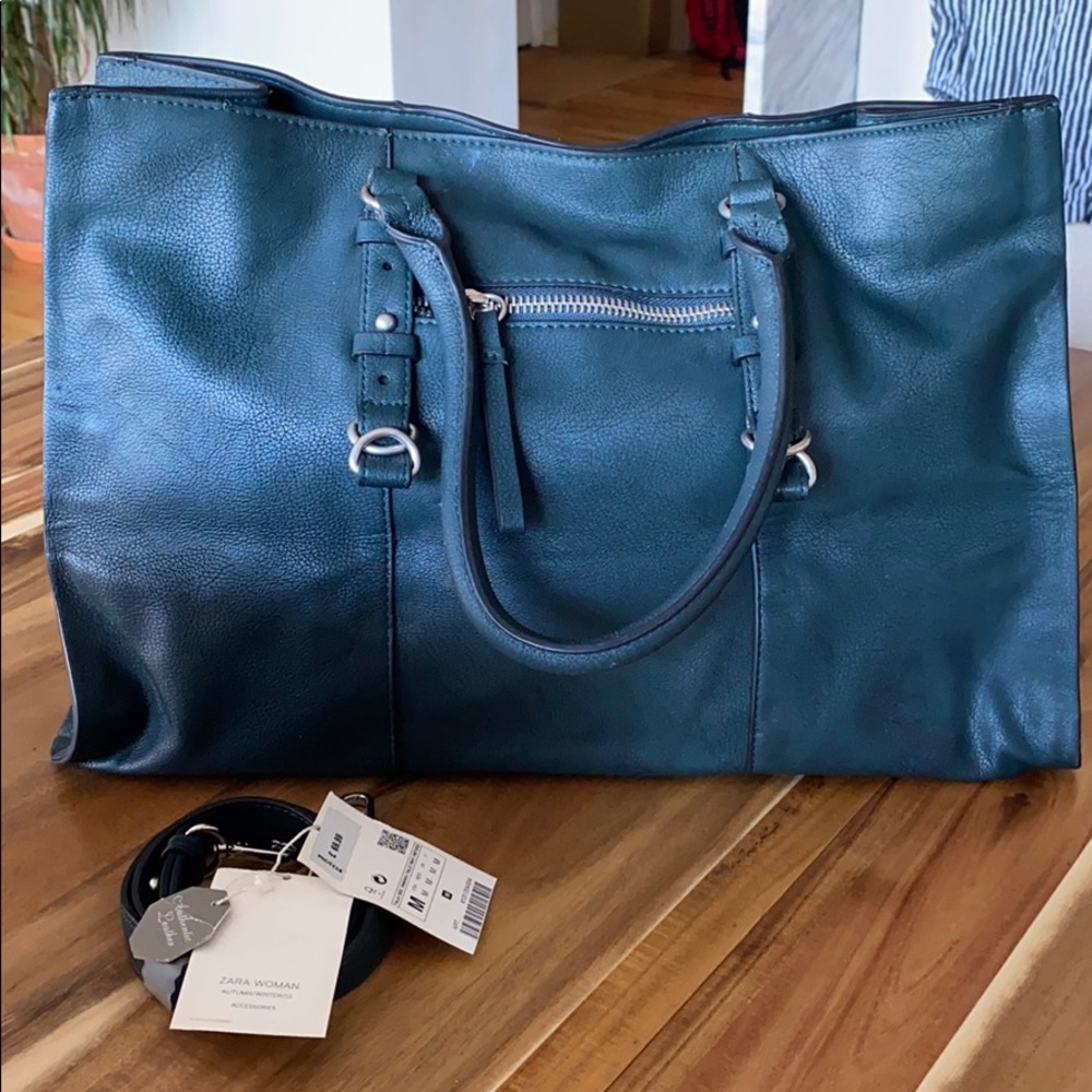 Zara shoulder bag leather